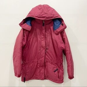 Patagonia Vintage Snow Ski Parka Coat Hooded Red 1994 Women’s Small